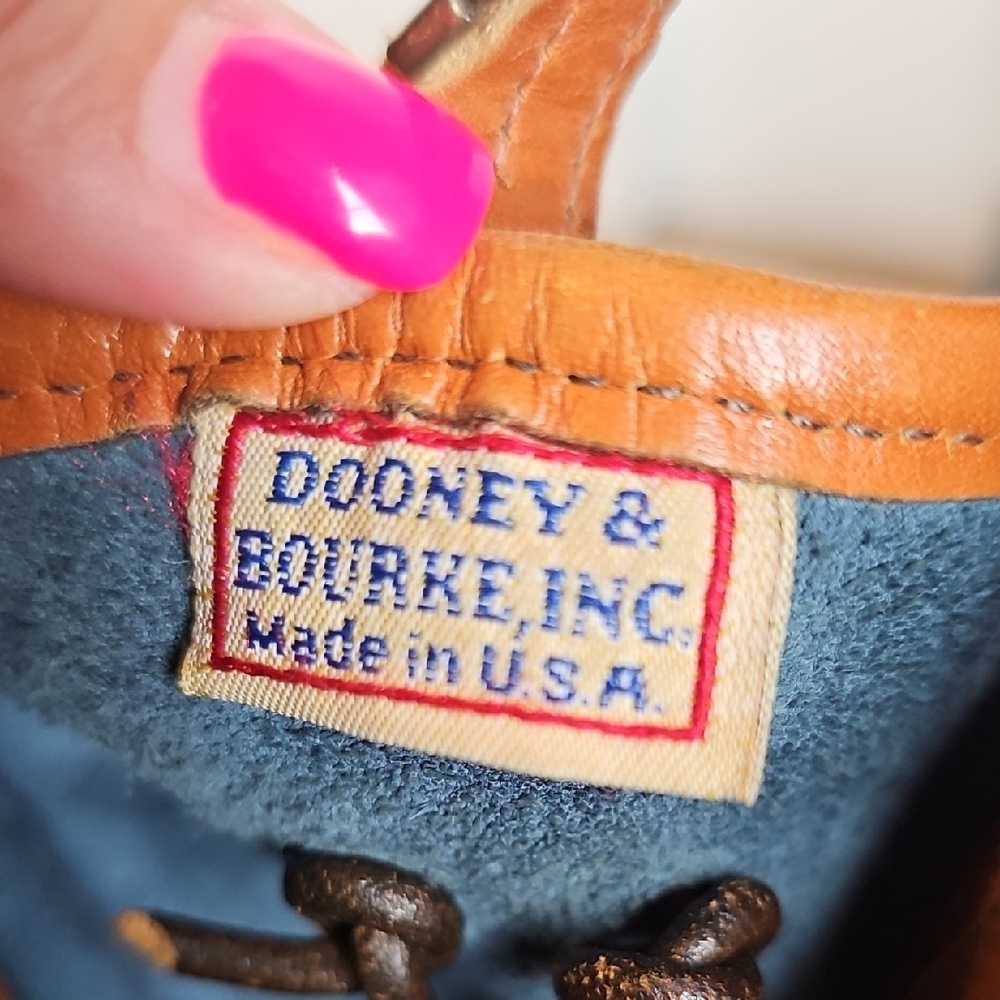 Dooney and Bourke Vintage Striking Night Sky Dark Blue Satchel Shoulder Bag - Picture 12 of 16
